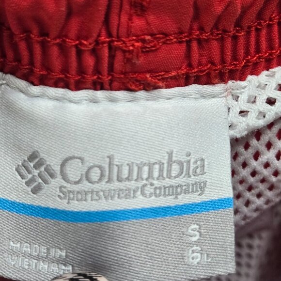 Columbia‎ PFG Backcast III Water Shorts Mens Small Red Mesh Liner SPF Fishing - Picture 3 of 12